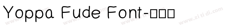 Yoppa Fude Font字体转换